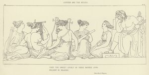 Jupiter and the Muses by John Flaxman